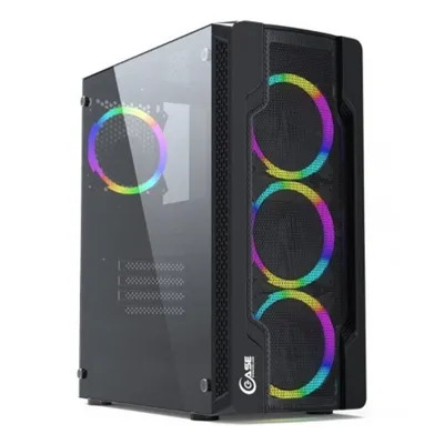 Компьютерный корпус Powercase Mistral X4 Mesh LED, Tempered Glass, 4x 120мм 5-color fan, черный, ATX (CMIXB-L4)