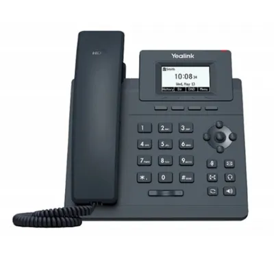 IP Телефон YEALINK SIP-T30P, 1 аккаунт, 2.3" LCD-экран 132х64, PoE, шт. БП в комплекте