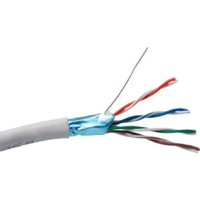 Кабель ExeGate Special FUTP4-C5e-CCA-S24-IN-PVC-GY-305 FTP 4 пары кат.5e CCA, 0.5мм (24AWG), экран, 305м, серый, PVC <EX190970RUS>