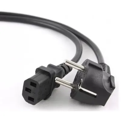 Кабель питания Cablexpert Schuko-C13, 3х0.5мм2, 6А, с заземлением, 1.8м, черный, [PC-186-1-2]