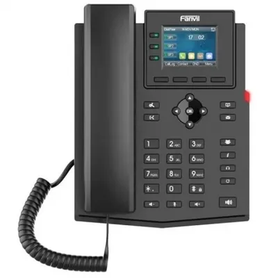VoIP-телефон Fanvil X303P, 4 линии, 4 SIP, черный (X303P)