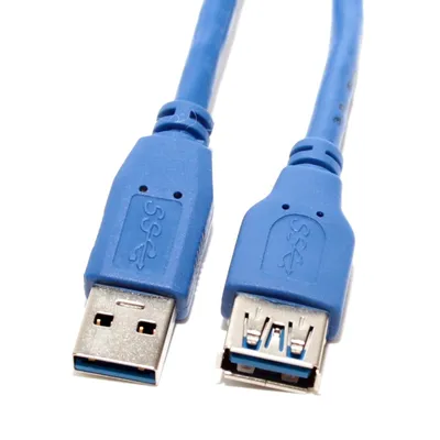 USB кабель 5bites, USB Type A (M) -> USB Type A (F), USB 3.0, 3 м, цвет синий, UC3011-030F