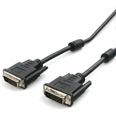 CC-DVI2L-BK-10M Кабель DVI-D dual link Cablexpert CC-DVI2L-BK-10M, 25M/25M, экран, феррит.кольца,  CCS,  10м,  черный, пак