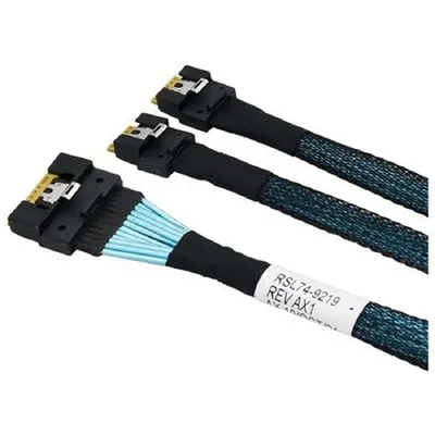 Кабель LR-link LRSF54ST(8i)-0.8M, SFF-8654 8i — 8×SATA, 0.8м