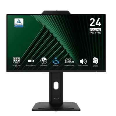 MICROSTAR MSI PRO 23.8" MP242PMG {IPS 1920x1080 120Hz 4ms 300cd D-Sub HDMI DisplayPort 2xUSB Speakers WebCam HAS Pivot Vesa} [9S6-3PD89T-005]