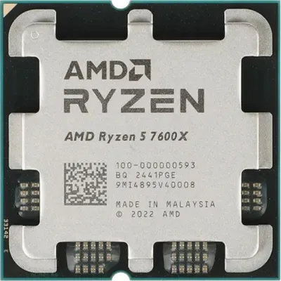 Центральный Процессор AMD RYZEN 5 7600X OEM (Raphael, 5nm, C6/T12, Base 4,70GHz, Turbo 5,30GHz, RDNA 2 Graphics, L3 32Mb, TDP 105W, SAM5) (100-000000593)