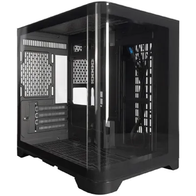 Minitower 1STPLAYER UVIEW UV5 <UV5-BK> Black  MicroATX без БП