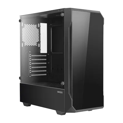 Корпус Ginzzu CL120, Midi Tower, ATX, без БП, черный