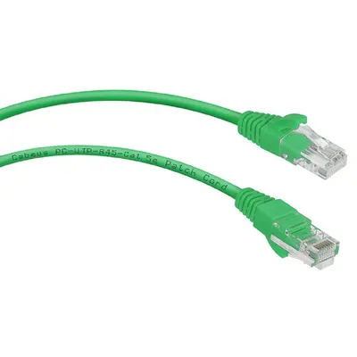 Патч-корд Cabeus PC-UTP-RJ45-Cat.5e-2m-GN Патч-корд U/UTP, категория 5е, 2xRJ45/8p8c, неэкранированный, зеленый, PVC, 2м