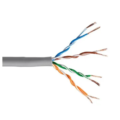 Кабель U/UTP indoor 4 пары категория 5e 5bites многожильный 4x2xAWG24 ССА PVC 100м серый UT5725-100A
