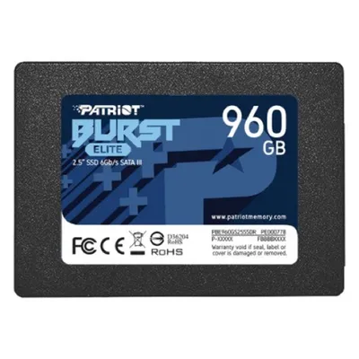 SSD Patriot PBE960GS25SSDR, 2.5", 960ГБ, 3D NAND
