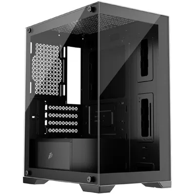 Корпус 1stPlayer Mi2-BK-3F1, Mini Tower, mATX, без БП, черный