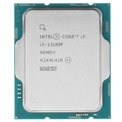 Центральный Процессор Intel Core i3-13100F OEM (Raptor Lake, Intel 7, C4(0EC/4PC)/T8, Performance Base 3,40GHz(PC), Turbo 4,50GHz, Max Turbo 4,50GHz, Without Graphics, L2 5Mb, Cache 12Mb, Base TDP 58W, Turbo TDP 89W, S1700) (CM8071505092203)
