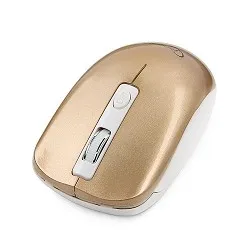 Gembird Gembird MUSW-400-G Gold USB { Мышь беспров., 3кн.+колесо-кнопка, 2.4ГГц, 1600 dpi, бесшумный клик}