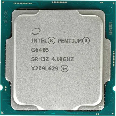 Центральный Процессор Intel Pentium G6405 OEM (Comet Lake, 14nm, C2/T4, Base 4,10GHz, UHD 610, L3 4Mb, TDP 58W, S1200) OEM (772535) (CM8070104291811)