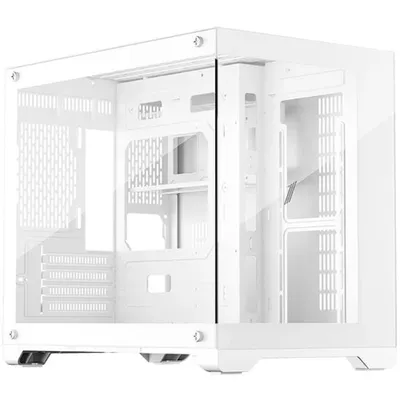 Корпус для ПК 1STPLAYER - MV6-TP-WH, mATX, 3х2.5", 2х3.5", 2xUSB3.0, Midi Tower, без БП, цвет белый, MV6-TP-WH