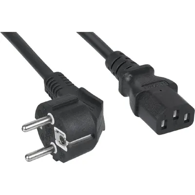 Кабель питания системного блока Cabeus PC-186-VDE-1.0-5M (Schuko - C13, 3x1.0мм?, 250В, 10A, черный, 5м)