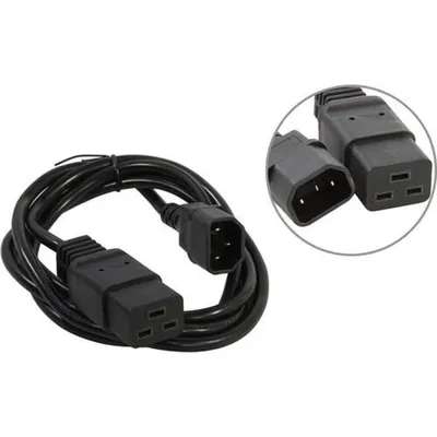Cablexpert Кабель питания C14- C19, 3х1кв.мм, черный, 1.8м , с заземлением (PC-189-1-1)