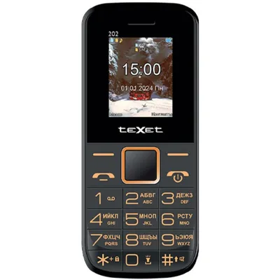 Мобильный телефон teXet 127317, TM-202, черный