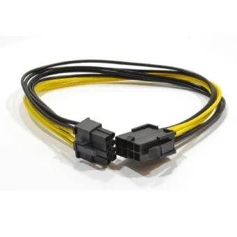 Удлинитель Gembird CC-PSU-84, 6+2-pin – 8-pin, 0.3м