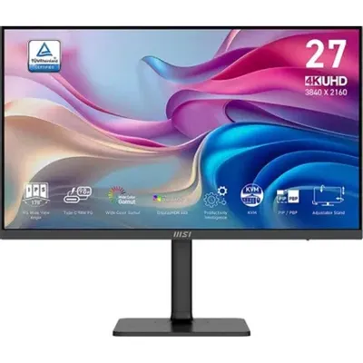 MICROSTAR MSI Modern 27" MD272UPHG {IPS 3840x2160 60Hz 4ms 1000:1 400cd 178/178 HDR400 2xHDMI DisplayPort USB-C Speaker HAS Pivot}