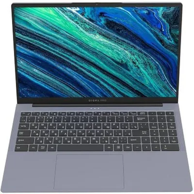 Ноутбук Digma Pro Cursus - 15.6", 1920x1080 (Full HD), AMD Ryzen 5 3500U, DDR4 16 ГБ, SSD 512 ГБ, AMD Radeon, Bluetooth, Wi-Fi, 5 500mAh, серый, Windows 11 Pro 64, DN15R5-ADXW10