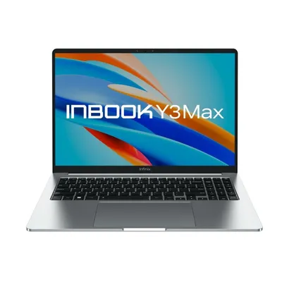 Ноутбук Infinix Inbook Y3 MAX YL61A5, 16" (1920x1200) IPS/AMD Ryzen 7 5825U/16 ГБ DDR4/512 ГБ SSD/AMD Radeon Graphics/Windows 11 Home, Серебристый (71008302978)
