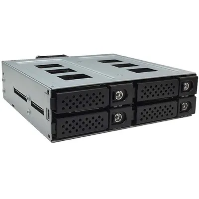 Корзина HDD Procase G2-104-SATA3-BK, 4xSATA3/SAS 12G, hot-swap, 2.5"