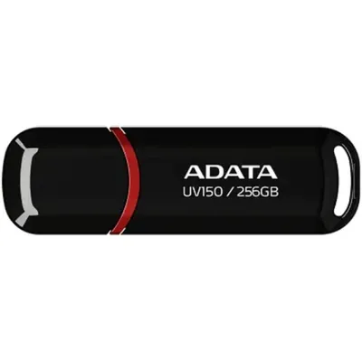 USB накопитель ADATA - DashDrive UV150, USB Type A (USB 3.2 Gen 1), 256 ГБ, read speed-100MB/s, цвет чёрный, AUV150-256G-RBK