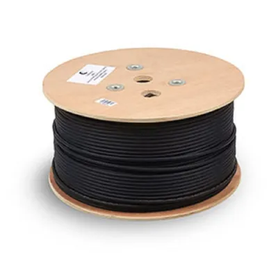 Cabeus UTP-4P-Cat.5e-SOLID-ST-OUT Кабель витая пара UTP (U/UTP), категория 5e, 4 пары 0,5мм (24 AWG), одножильный, для внешней прокладки, с металлическим тросом (+60 C - -40) (305 м)