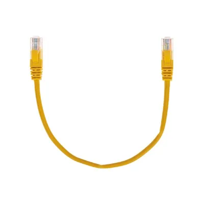 Патч-корд Rexant 02-0105-03, U/UTP, CAT5e, 0.3м, желтый
