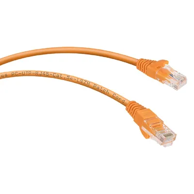 Патч-корд Cabeus PC-UTP-RJ45-Cat.5e-1.5m-OR-LSZH U/UTP, категория 5е, 2xRJ45/8p8c, неэкранированный, оранжевый, LSZH, 1.5м