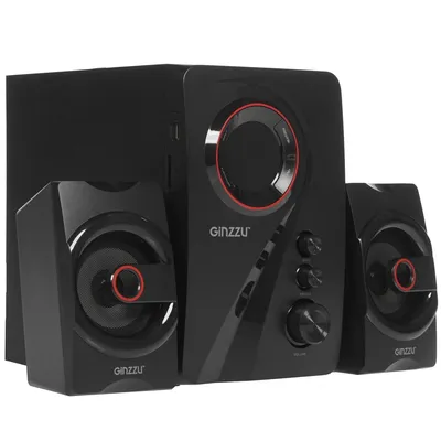 Акустическая система Ginzzu GM-406, 2.1, 40 Вт, Bluetooth, FM, USB/SD