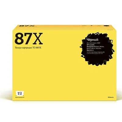 T2  CF287X Картридж TC-H87X  для HP LaserJet Pro M501n/Enterprise M506dn/M506x/M527c/M527f/M527dn (18000 стр.) черный, с чипом