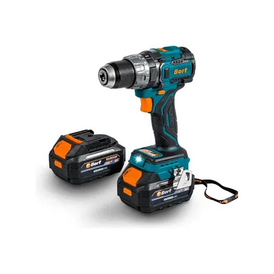 Дрель-шуруповерт Bort 93414837, BAB-21U, 18 В, 2×4 А·ч