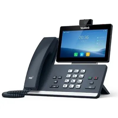 Телефон YEALINK SIP-T58W with camera, видеотерминал,  16 аккаунтов, цветной сенсорный экран 7" 1024х600, Android, WiFi, Bluetooth, GigE, CAM50, без БП, шт