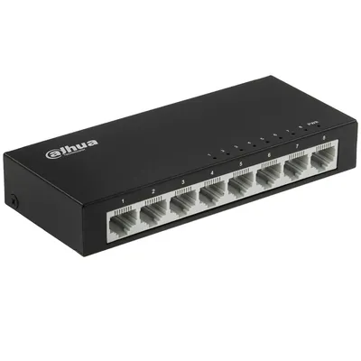Коммутатор Dahua DH-PFS3008-8ET, 8×100М, неуправляемый