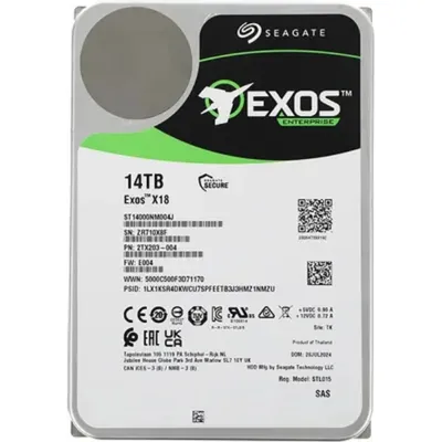 Жесткий диск/ HDD Seagate SAS 14Tb Exos 2X14 7200 256Mb OFFICIAL RECERTIFIED 1 year warranty (Only HBA + software RAID) (replacement ST14000NM004J, ST14000NM002G, MG09SCA14TE, ST12000NM004J, ST12000NM002G)