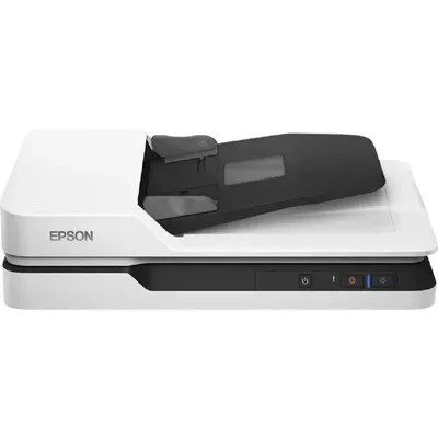 Сканер EPSON - WorkForce DS-1630, A4, WorkForce, сканер: планшетный/протяжный, 25стр/мин, USB, цвет белый, B11B239401