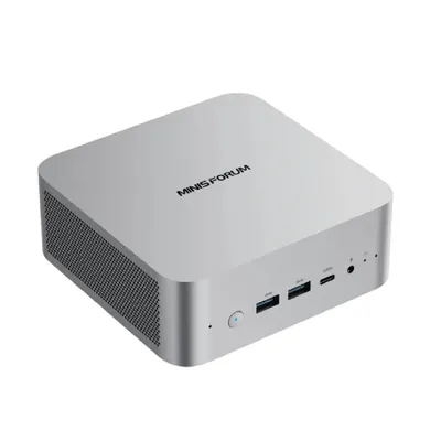 Мини-ПК MINISFORUM M1Pro, Intel Core Ultra 5 125H/Отсутствует DDR5/Отсутствует SSD/Intel Arc Graphics/Без ОС, серебристый (M1PRO-125H/BAREBONE)
