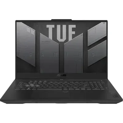 Ноутбук/ ASUS TUF A17 FA707NUG-HX182 17.3"(1920x1080 (матовый, 144Hz) IPS)/AMD Ryzen 7 7445HS(3.55Ghz)/16384Mb/512PCISSDGb/noDVD/Ext:nVidia GeForce RTX4050(6144Mb)/Cam/BT/WiFi/56WHr/war 1y/2.6kg/Mecha Gray/DOS