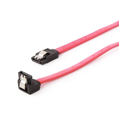 Шлейф SATA BION BXP-SATAM-DATA90-50CM, 50см, красный
