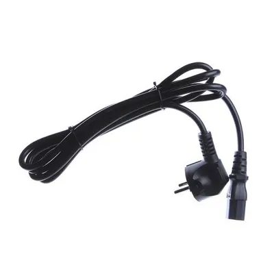 Шнур Power Cube кабель питания, разъем: Schuko(евровилка) - IEC 320 C13, длина 3 м., сечение 3x1.00, 16А, медь+ ПВХ, с заземлением, Россия, цвет черный
