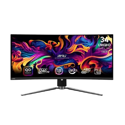 Монитор MicroStar 9S6-3DD04T-023, 34", 3440x1440, 240Hz, QD-OLED