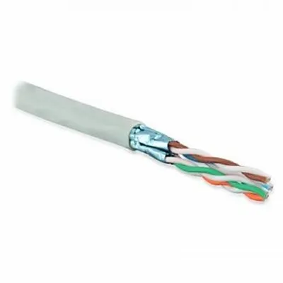 Кабель ExeGate Special FUTP4-C5e-CU-S24-IN-PVC-GY-305-FLUKE FTP 4 пары кат.5e медь, 0.5мм (24AWG), FLUKE® test pass, экран, 305м, серый, PVC <EX281811RUS>