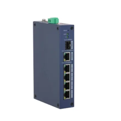 DH-CHS4106-4ET - Коммутатор, Dahua, DH-CHS4106-4ET, Индустриальный, Управляемый L2, 1 порт 1000 Base-X (SFP)/1 порт 10/100/1000 Base-T (uplink) /4 порта 10/100 Base-T, Корпус металл