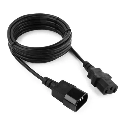 Кабель питания Gembird PC-189-10, C13-C14, 3.0м, 6А, черный