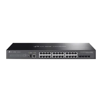 TP-Link SG5428X Omada 24-портовый гигабитный стекируемый управляемый коммутатор уровня L3 с 4 SFP+ слотами 10G