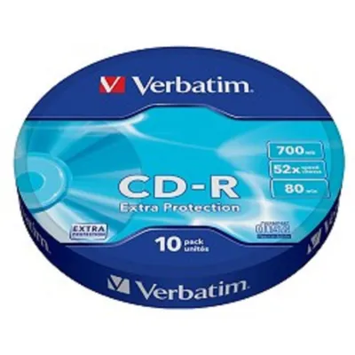 Диск CD-R 700Mb 52x Verbatim (10 шт.) Extra Protect <43725>