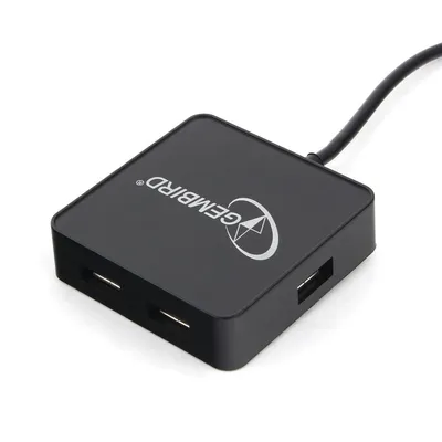 <088188> Концентратор USB-A - 4-port USB2.0, Gembird UHB-242, блистер, черный [UHB-242]